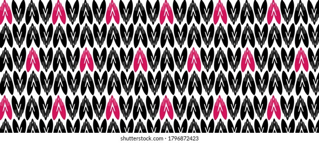 
Pattern in two colors black and red. Hearts made from human palms. Wallpaper. A symbol of the unity of all races of peoples and genders. Love.