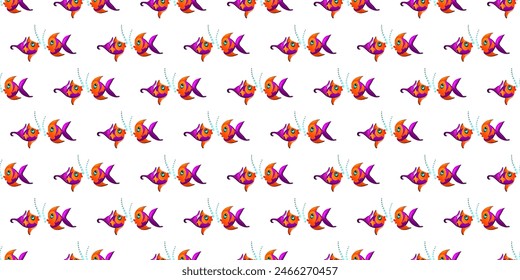 Pattern of Two fishes blowing Bubble