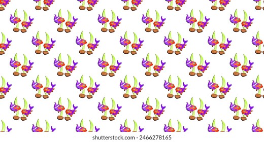 Pattern of Two fishes under the water