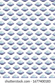 pattern with an unidentified flying object