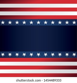 pattern of united state of american flag icons
