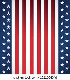 pattern of united state of american flag icons vector illustration design