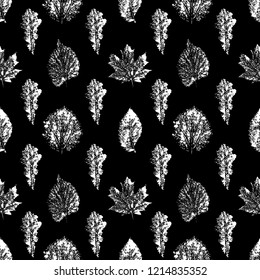 Pattern using autumn leaves.