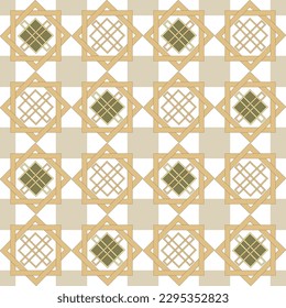 Pattern using geometric shapes.Seamless pattern.Image on white and colored background.Vector.