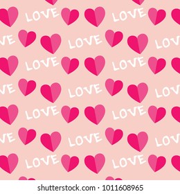 pattern and valentine concept  - love pattern vector illustration isolated on white background
