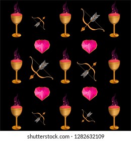 Pattern of Valentine's day