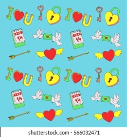 pattern Valentine's Day