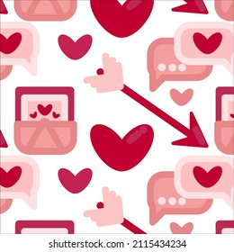 Pattern for Valentine's day for a couple in love

