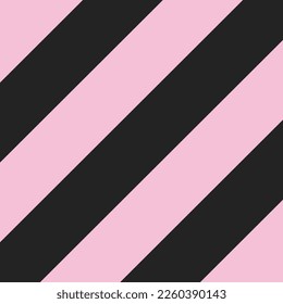 Pattern for Valentines day of repetitive slanting strips of black and pink color. Black and pink vertical stripes background. Seamless texture background. Vector illustration