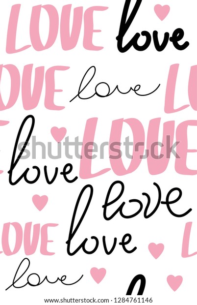 Pattern for Valentine\'s Day simple line seamless\
design with hearts