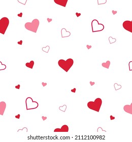 Pattern for Valentine's Day. Vector graphics