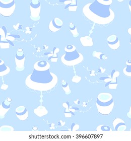 The pattern vase and lamp Chinese style, vector illustration.
