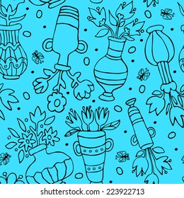 Pattern  with vases