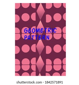 Pattern vector, abstract geometric, modern style, circular line art design, perfect for posters, brochures, banners, etc.