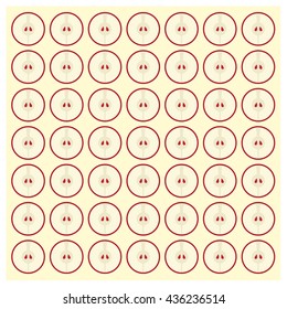 pattern vector background Cute fruit color Look delicious Round-pointed square-shaped curves.