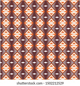 pattern vector batik indo orange