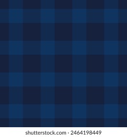 Pattern vector check of tartan texture seamless with a fabric background plaid textile in blue and dark colors.