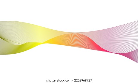 Moiré pattern vector design with a creative wave gradient for use in advertising on isolated background