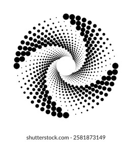 pattern, vector, design, halftone, illustration, propeller