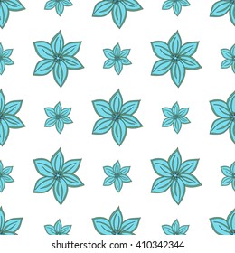 Pattern in vector. Pattern with flower mandala