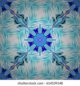 Pattern. Vector Hand drawn zentangle floral background. Seamless pattern ethnic mandalas, doodle background circles.