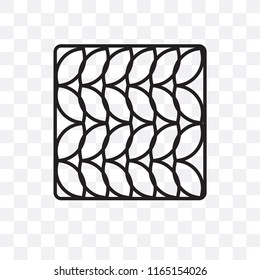 Pattern vector icon isolated on transparent background, Pattern logo concept