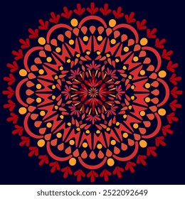 Pattern vector illustration Calm and elegant artwork with blooming flowers in bright, delicate hues. Seamless traditional design pattern for prints, fabrics, backgrounds, rugs, wallpapers, textiles.