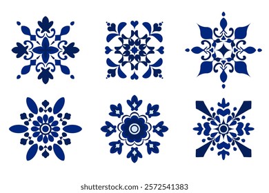 Pattern vector illustration A calm and elegant work of art with flowers blooming in bright and delicate hues. traditional design pattern For tiles, fabrics, backgrounds, carpets, wallpapers, textiles.