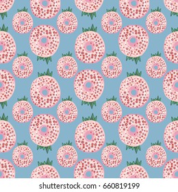 Pattern, vector illustration, food, donuts