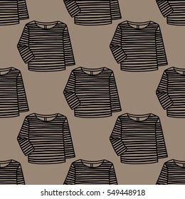 Pattern, vector illustration, sweaters, blouses