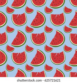 Pattern, vector illustration, watermelon, food