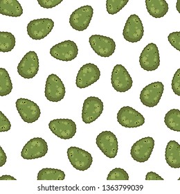 Pattern of vector illustrations on the nutrition theme; dry food for cats and dogs. Realistic isolated objects for your design.
