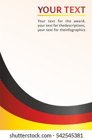 pattern vector image for the awards and descriptions with the German flag