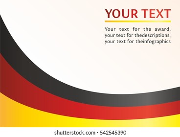 pattern vector image for the awards and descriptions with the German flag