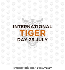 PATTERN VECTOR INTERNATIONAL TIGER DAY