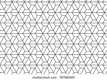 Pattern vector line graphic collection on white Background