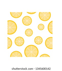 pattern vector oranges on a white background, fruit