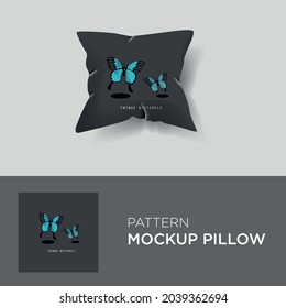 pattern vector with pillow mockup EPS10