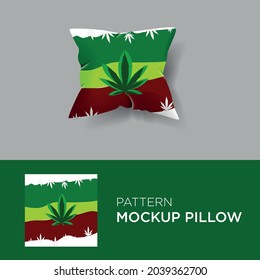 pattern vector with pillow mockup EPS10