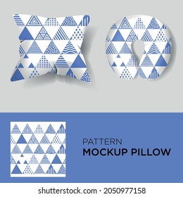 Pattern vector with pillow mockup EPS10