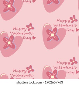 pattern vector romantic valentines day 14 february text cute pink love romantic 