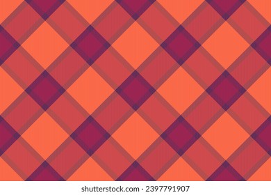 Pattern vector seamless of background plaid tartan with a check texture fabric textile in red and pink colors.