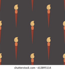 Pattern. Vector seamless pattern of brushes.