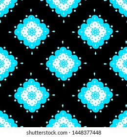 Pattern vector seamless with floral ornaments.Texture for kitchen wallpaper or bathroom flooring. Decorative illustration, good for printing. Colorful wallpaper vector. Great for label, print.