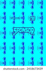 patrón Vector equipo deportivo imprimir fondo de tela jersey y textura