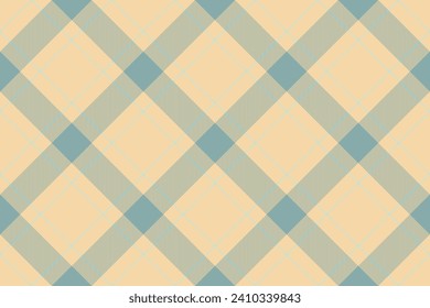 Vector de patrón textil de la comprobación de tartán de tela con un fondo de manto sin fisuras en colores ámbar y pastel.
