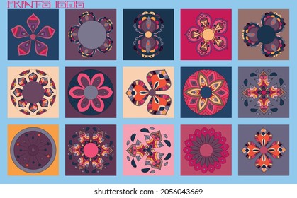 Pattern vector tiles traditional textures ornamental ceramics Spanish Portuguese Mexican Arabic Moroccan Italian colonial hydraulic majolica Turkish azulejos baldosas losetas racholas cerámicas patrón