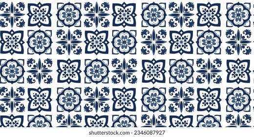 Pattern vector tiles traditional textures ornamental ceramics Spanish Portuguese Mexican Arabic Moroccan Italian colonial hydraulic majolica Turkish azulejos baldosas losetas racholas cerámicas patrón