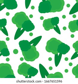 pattern vegetable brocoli vektor design