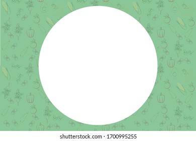 Pattern with vegetables. Sketch of organic natural vegetable.Colorful vector illustration for promotion;agriculture themes, farm market;label design